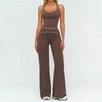 NLW Buttery-Soft V-Back Yoga Set - 2-Piece