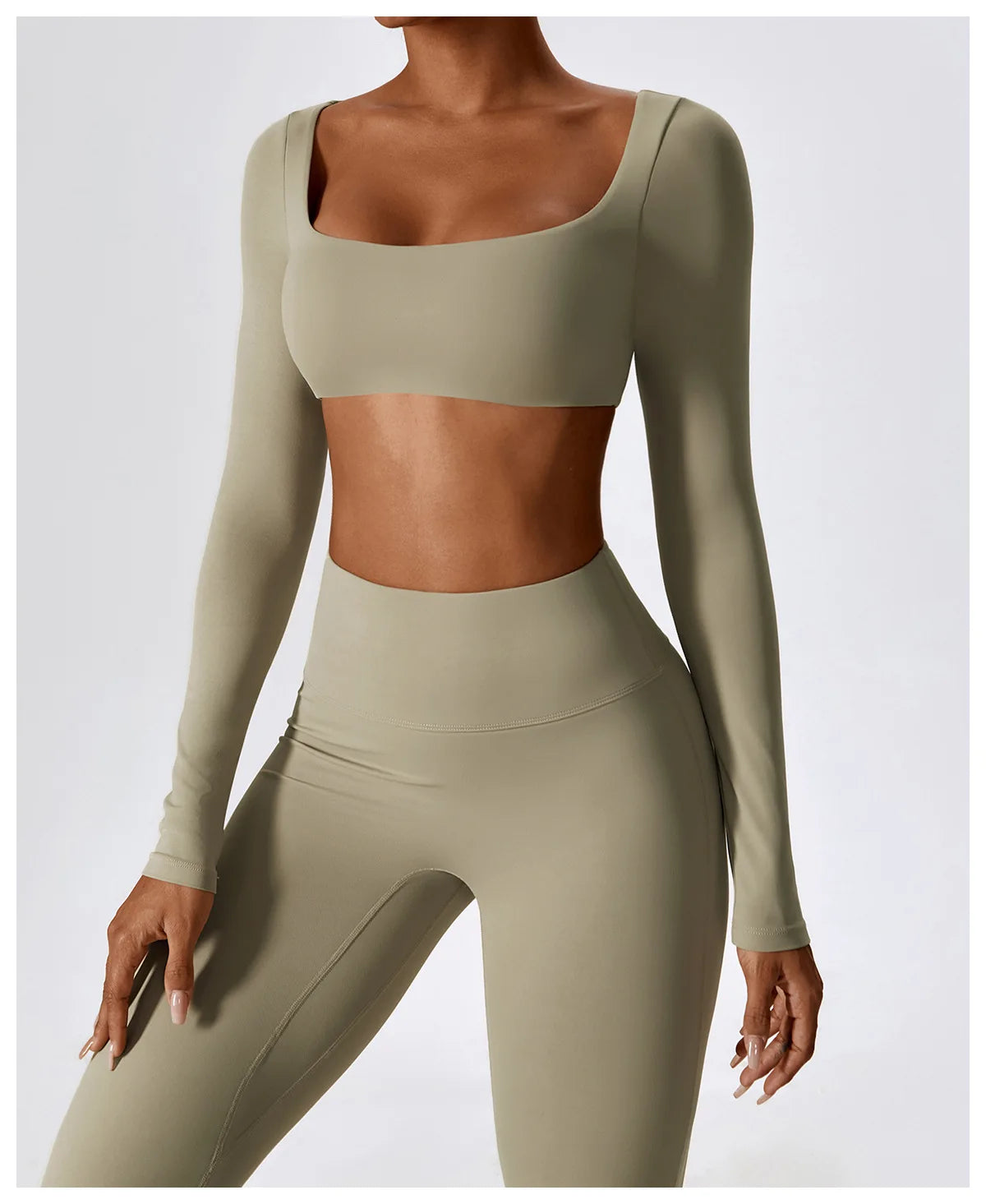 NLW Elite Seamless 2-Piece Yoga Set – High-Performance Compressed Fitness Suit