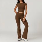 NLW Short-Sleeve Athletic Top & Leggings