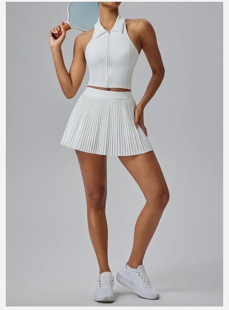 Floral Discount Sports Skirt for Women Quick-drying Badminton Tennis Trousers Skirt Fitness Half-body Pleated Skirt Shorts