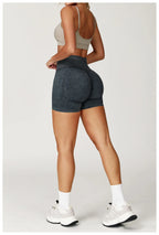 Sand Washed Seamless Yoga Shorts | High-Waist Butt-Lift Workout Shorts