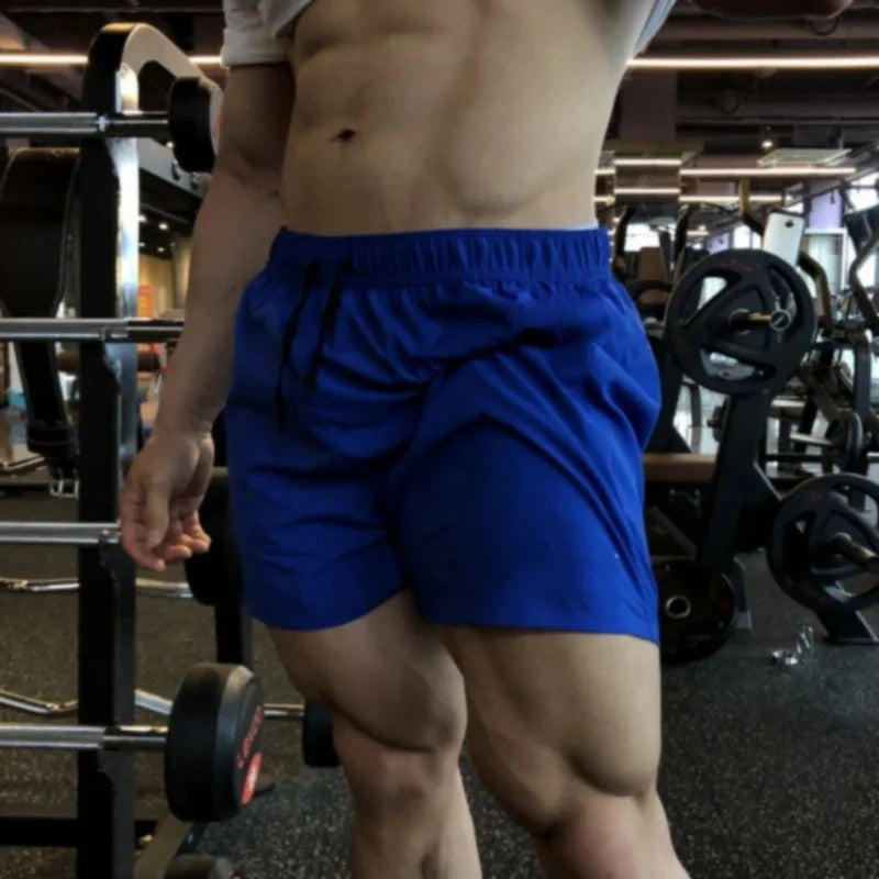 NLW Quick-Dry Summer Sports Shorts – Lightweight Solid Beach Running & Jogging Shorts