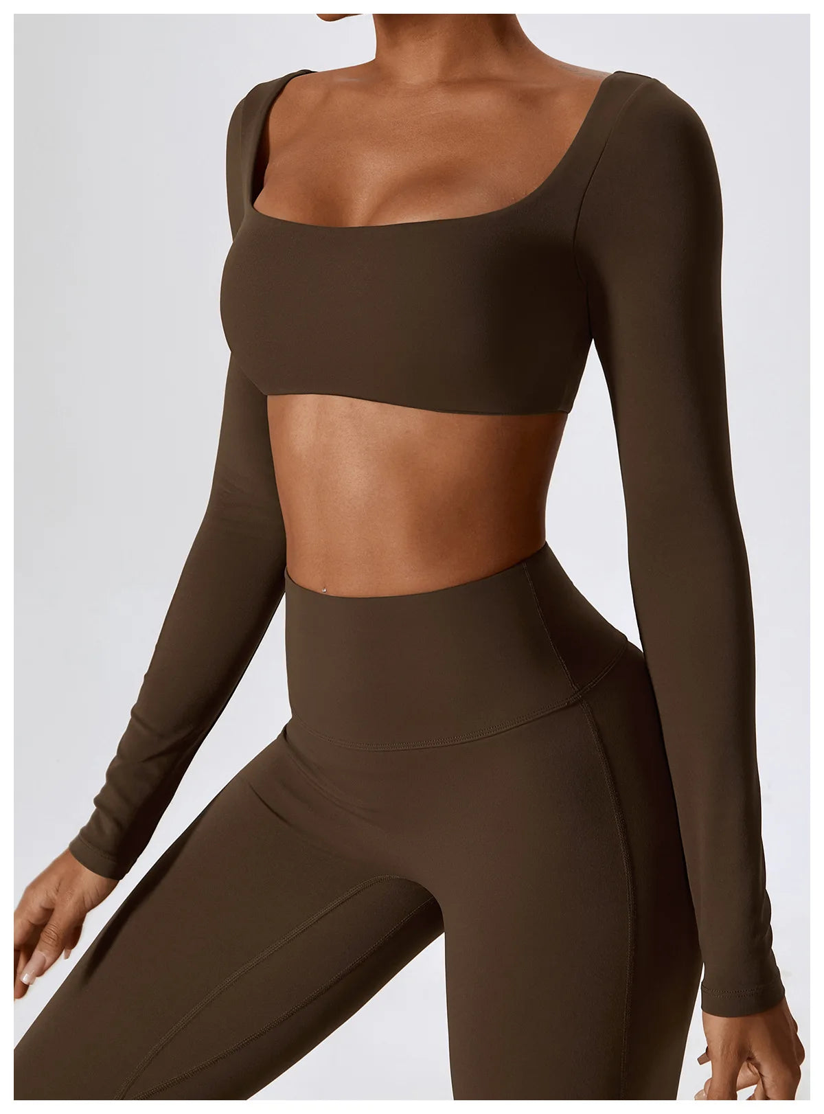 NLW Elite Seamless 2-Piece Yoga Set – High-Performance Compressed Fitness Suit