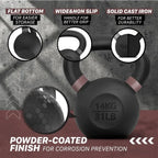 NLW Premium Cast Iron Kettlebell | Strength Training Equipmen