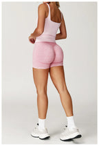 Sand Washed Seamless Yoga Shorts | High-Waist Butt-Lift Workout Shorts