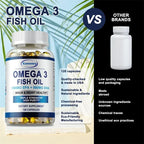 NLW Choice: Pslalae Premium Omega 3 Fish Oil Capsules (1000mg) – High-Potency EPA & DHA