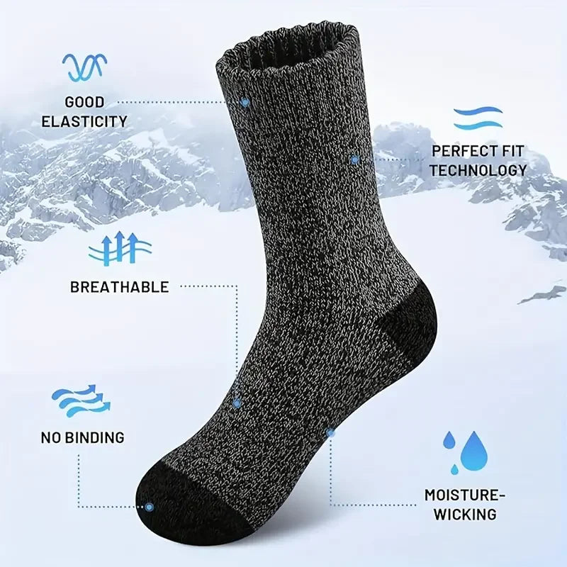5 Pairs Thermal Socks for Cold Weather
