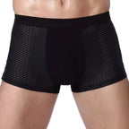 NLW Men's Athletic Knit Boxer Briefs | Moisture-Wicking 4-Way Stretch Underwear