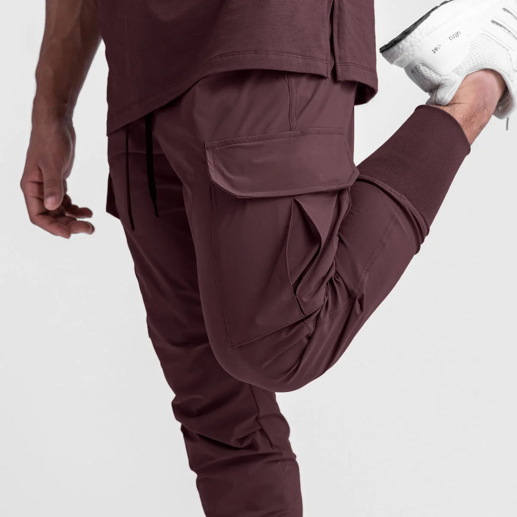 NLW High-Performance Nylon-Elastane Running Track Pants