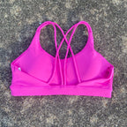 NLW Cross-Back Sports Bra & Short Leggings 2-Piece Tracksuit – Seamless Gym Workout Set