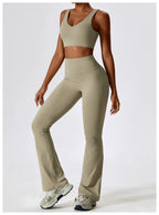 NLW Elite Seamless 2-Piece Yoga Set – High-Performance Compressed Fitness Suit