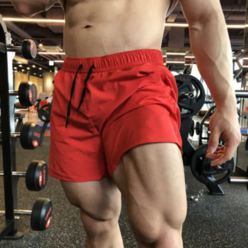 NLW Quick-Dry Summer Sports Shorts – Lightweight Solid Beach Running & Jogging Shorts
