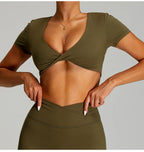 Sexy Short-Sleeve Workout & Yoga Tee