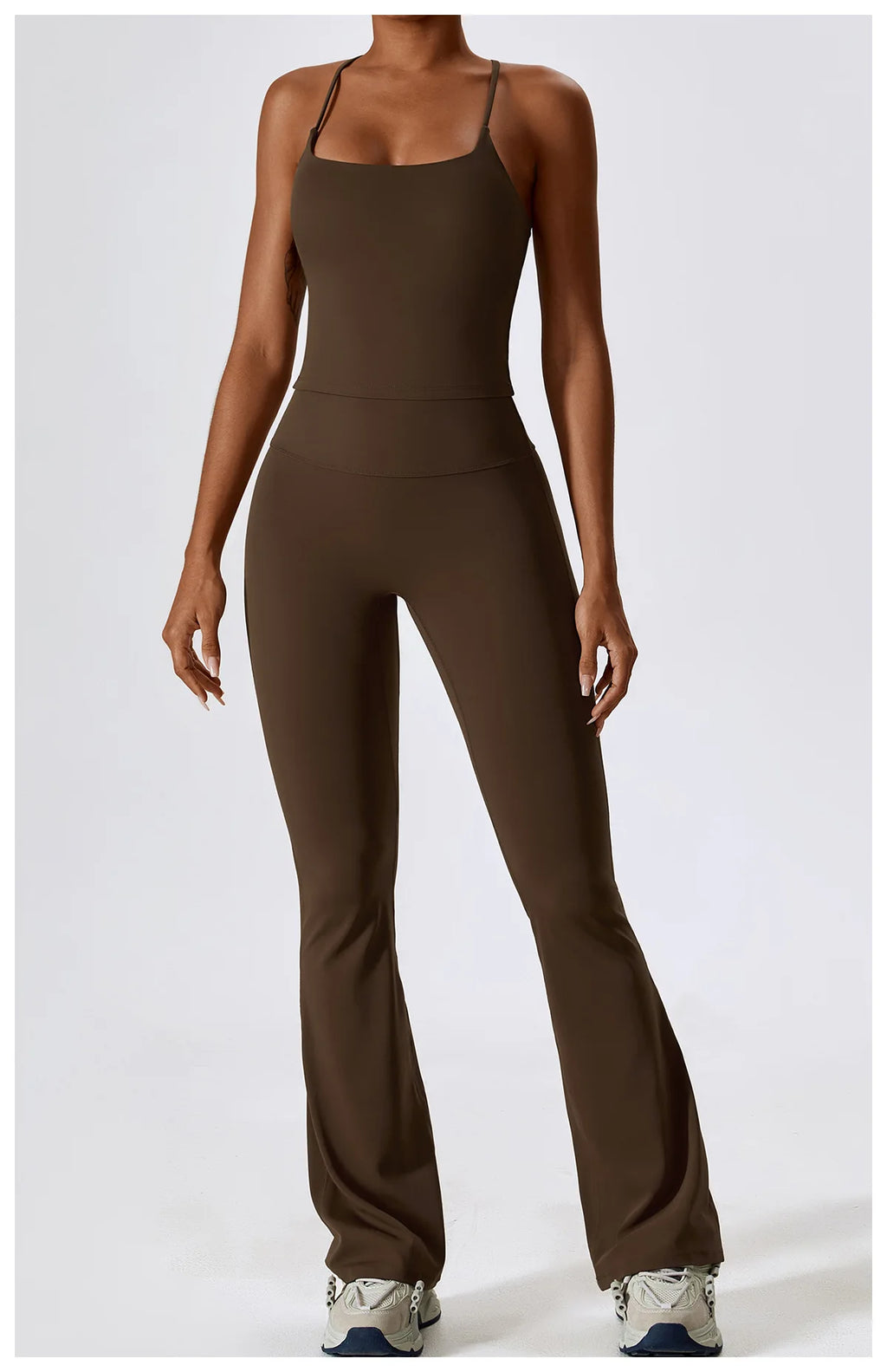 NLW Elite Seamless 2-Piece Yoga Set – High-Performance Compressed Fitness Suit