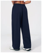 Loose Fit Contrasting Lines Sports Pants | Women's UV-Protection Yoga & Fitness Pants