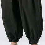 NLW Men’s Oversized Cotton-Linen Wide-Leg Pants
