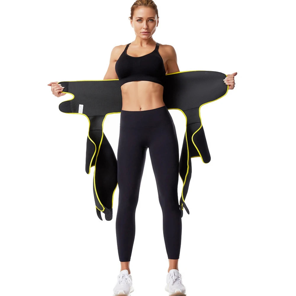 NLW 3-in-1 Waist Trainer & Thigh Trimmer – High-Waist Butt Lifting Sweat Belt