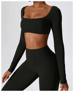 NLW Elite Seamless 2-Piece Yoga Set – High-Performance Compressed Fitness Suit