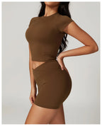 NLW Short-Sleeve Athletic Top & Leggings