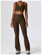 NLW Elite Seamless 2-Piece Yoga Set – High-Performance Compressed Fitness Suit