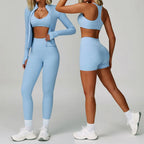 NLW 2-3PCS  Women Fitness Set High Waist