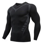 NLW Men's Quick-Dry Tight Training Jersey – High-Compression Gym & Running Shirt