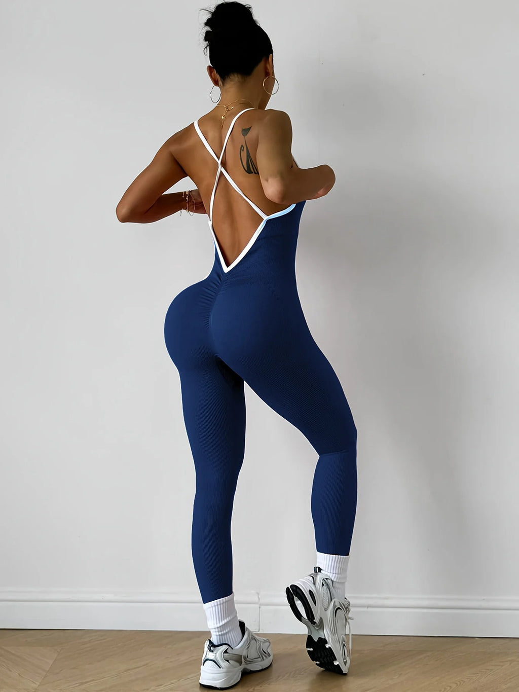 NLW Sleeveless Gym Bodysuit & Workout Romper