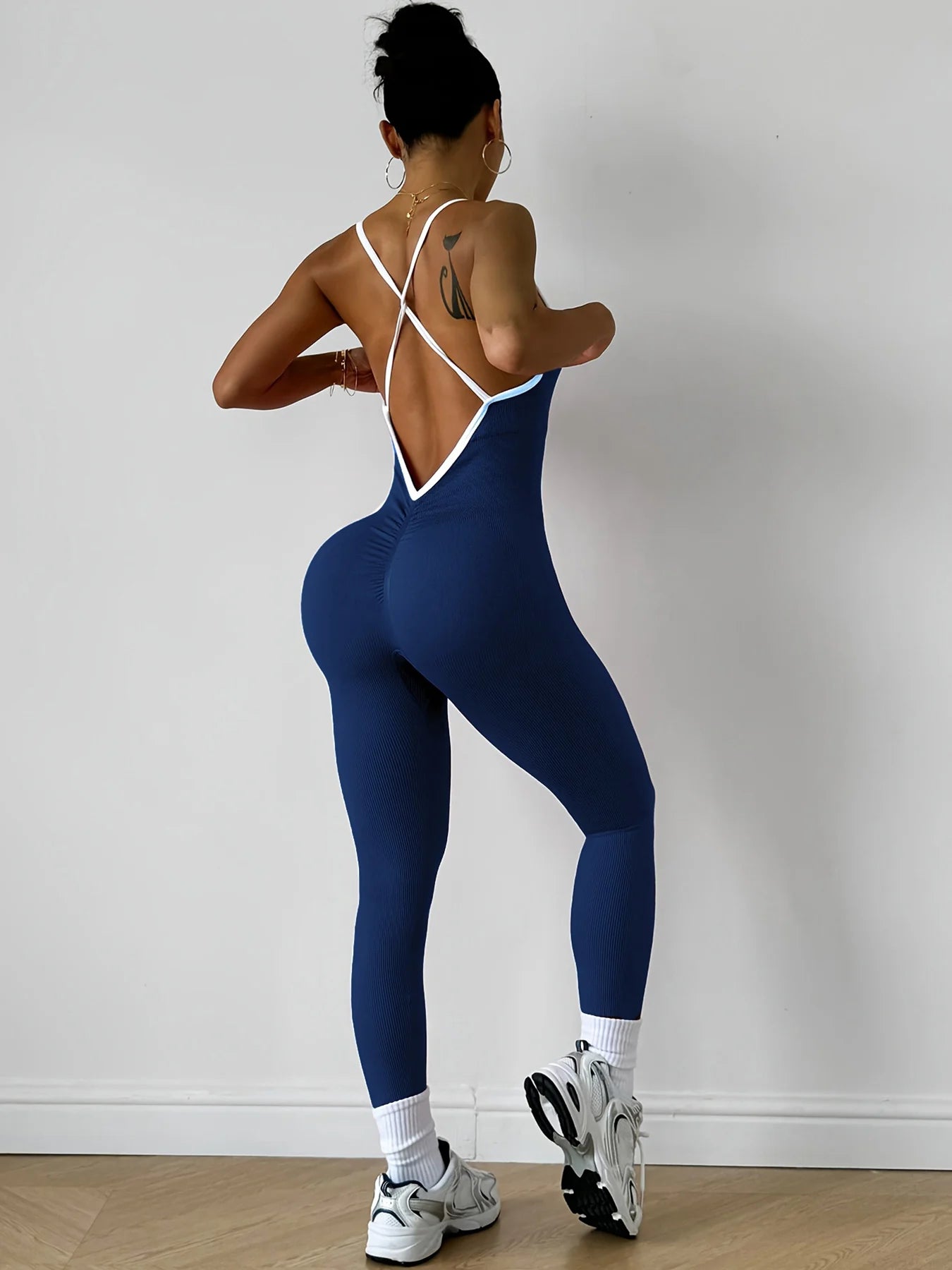 NLW Sleeveless Gym Bodysuit & Workout Romper