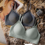 NLW Seamless Comfortable, Wire free Breathable, Push-up Sports Bra