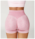 Sand Washed Seamless Yoga Shorts | High-Waist Butt-Lift Workout Shorts