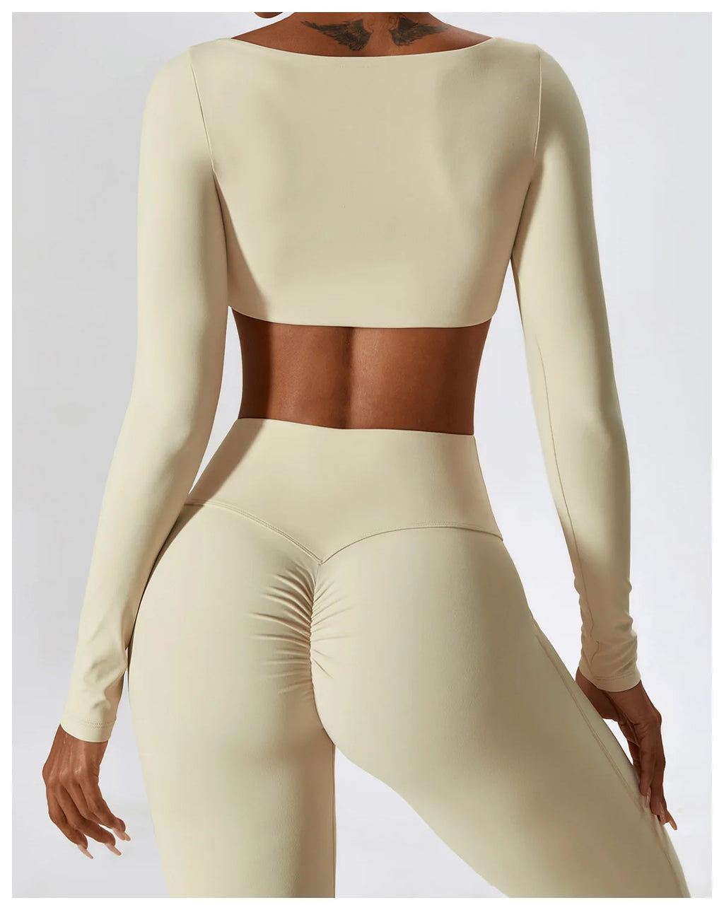 NLW Elite Seamless 2-Piece Yoga Set – High-Performance Compressed Fitness Suit