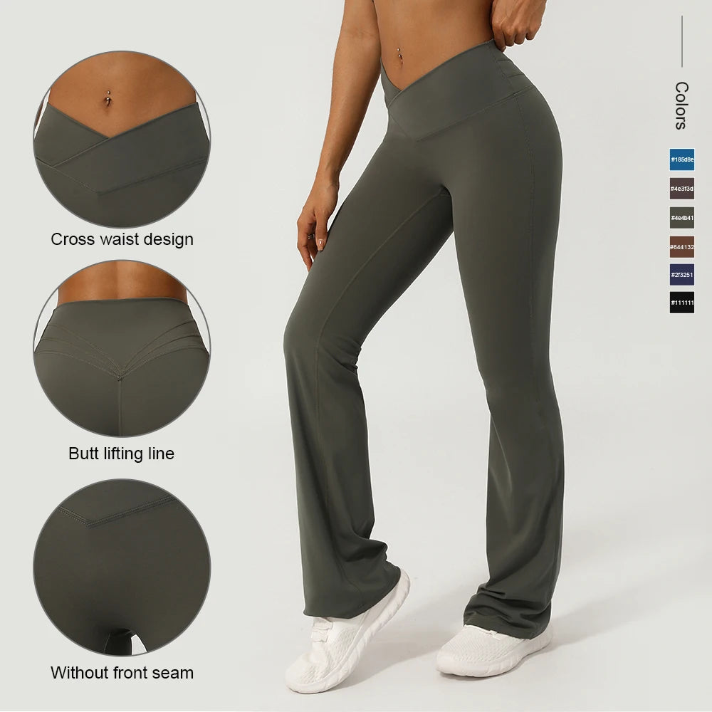 NLW Women's Premium Nylon Sculpting Fitness Trousers