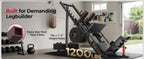NLW Commercial-Grade Ultra-Quiet Hack Squat & 45° Leg Press Combo Machine