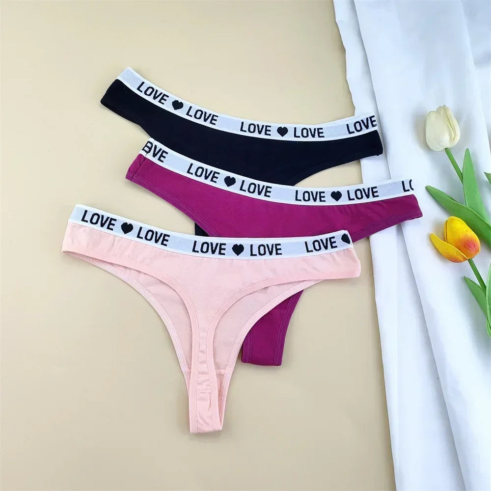 NLW -Love Cotton Thong Pack (3-Pack)