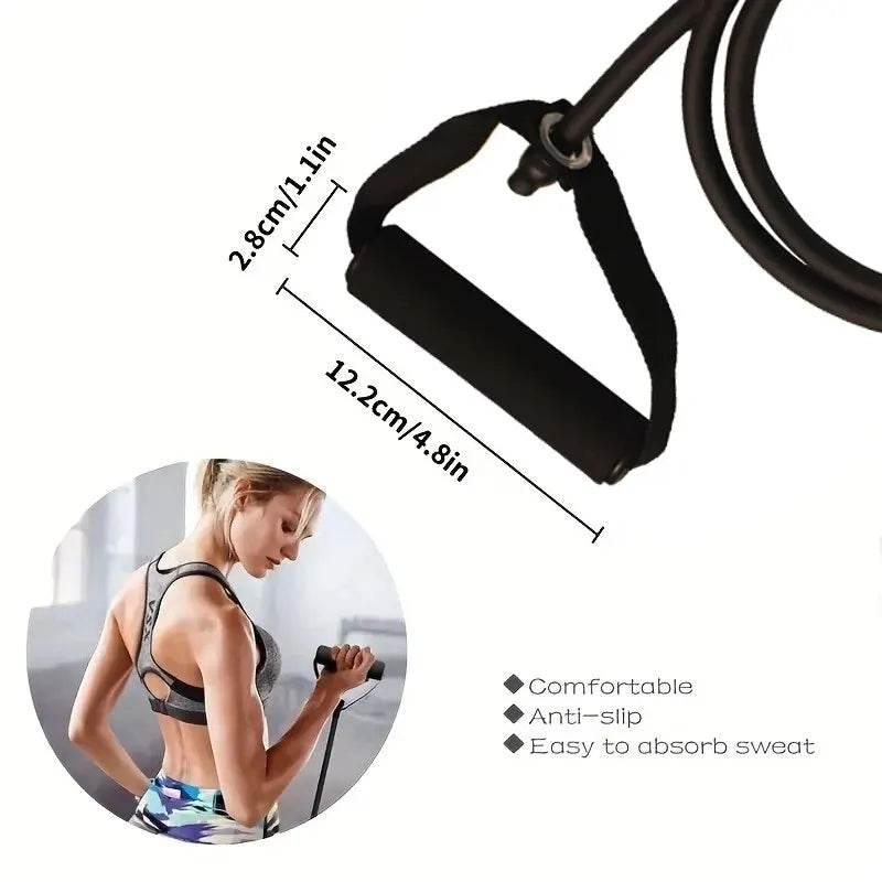 Workout Resistance Bands With Handles Training Equipment At Home
