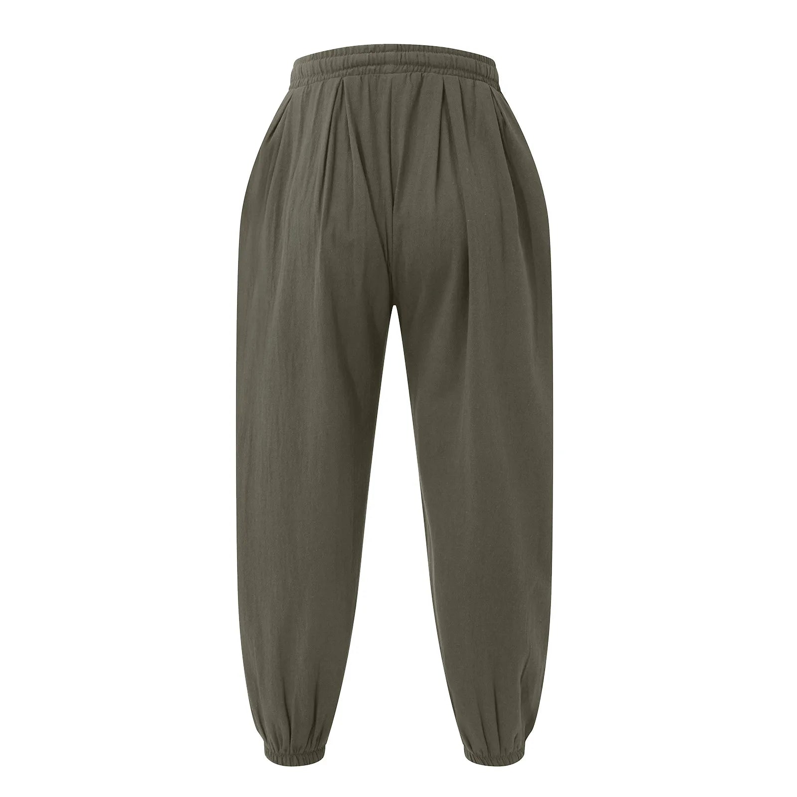 NLW Men’s Oversized Cotton-Linen Wide-Leg Pants