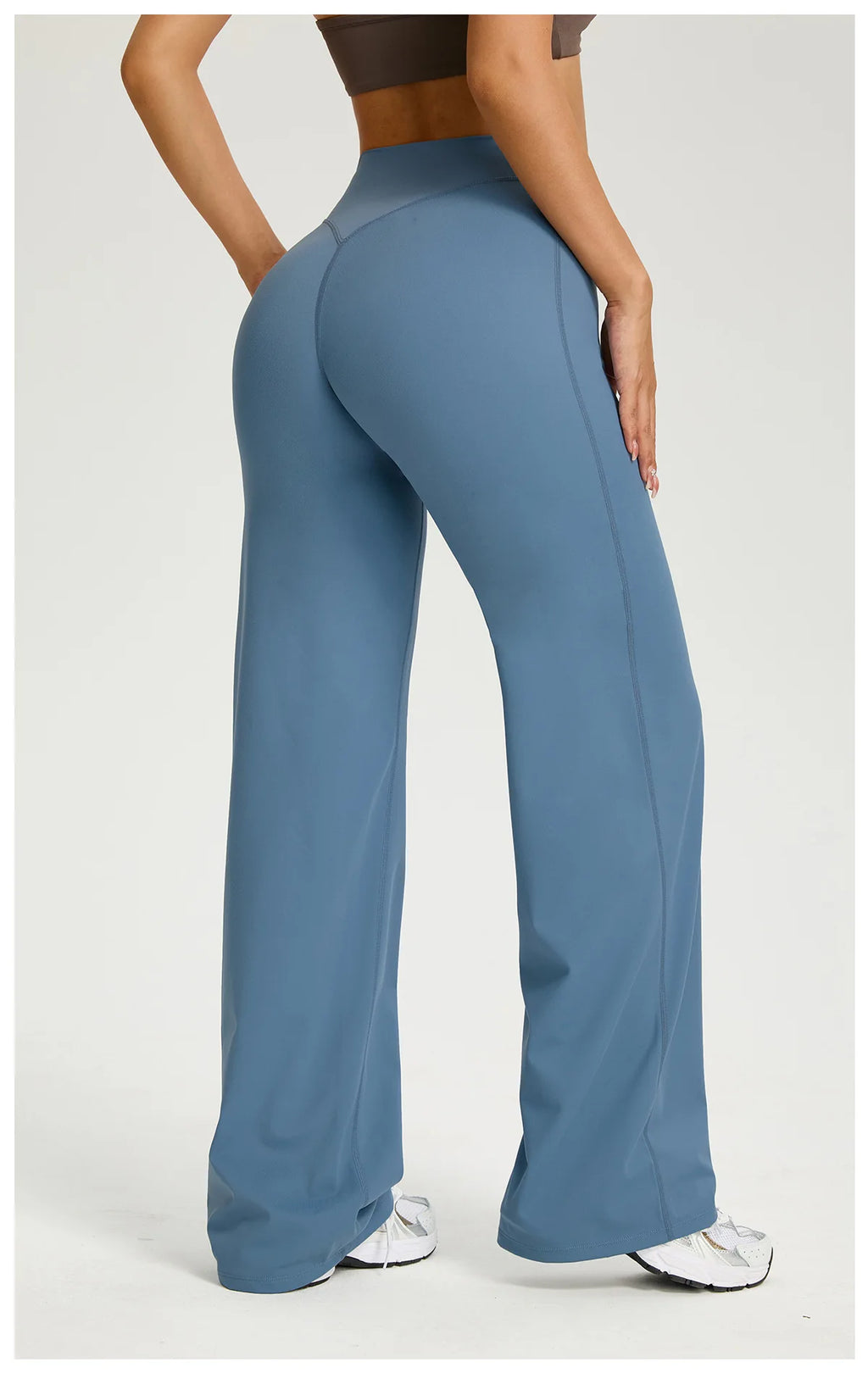 NLW Second-Skin Flared Leggings – Ultra-Elastic High-Waist Studio Yoga Pants