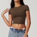 Short-Sleeve Yoga & Running Workout Top