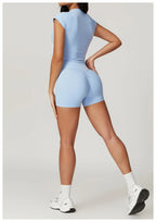 NLW Short-Sleeve Athletic Top & Leggings