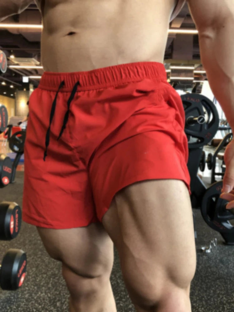 NLW Quick-Dry Summer Sports Shorts – Lightweight Solid Beach Running & Jogging Shorts