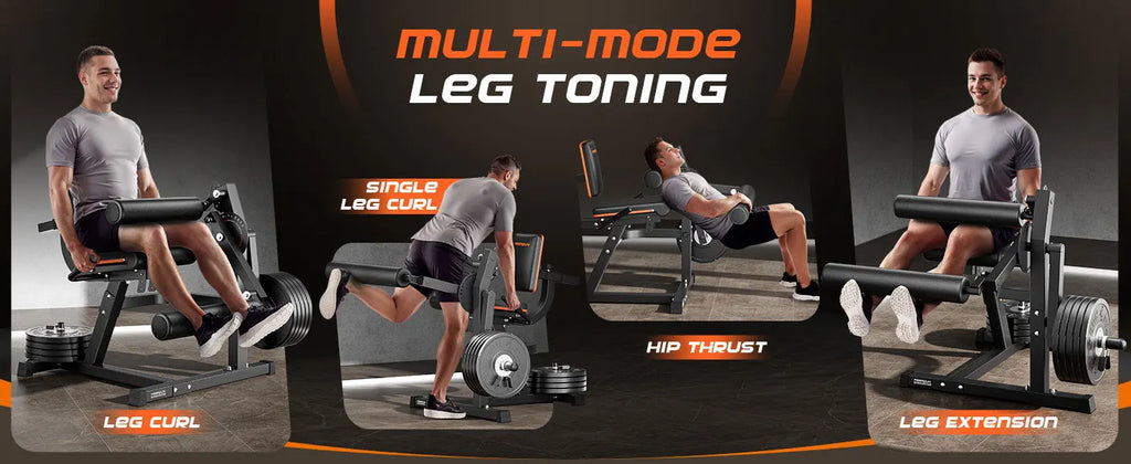 NLW 4-in-1 Heavy Duty Leg Extension & Curl Machine – 700 lbs Capacity Home Gym Quad & Hamstring Station