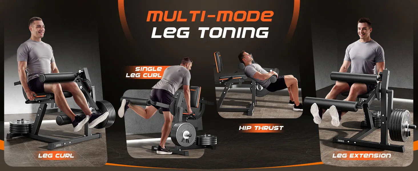 NLW 4-in-1 Heavy Duty Leg Extension & Curl Machine – 700 lbs Capacity Home Gym Quad & Hamstring Station