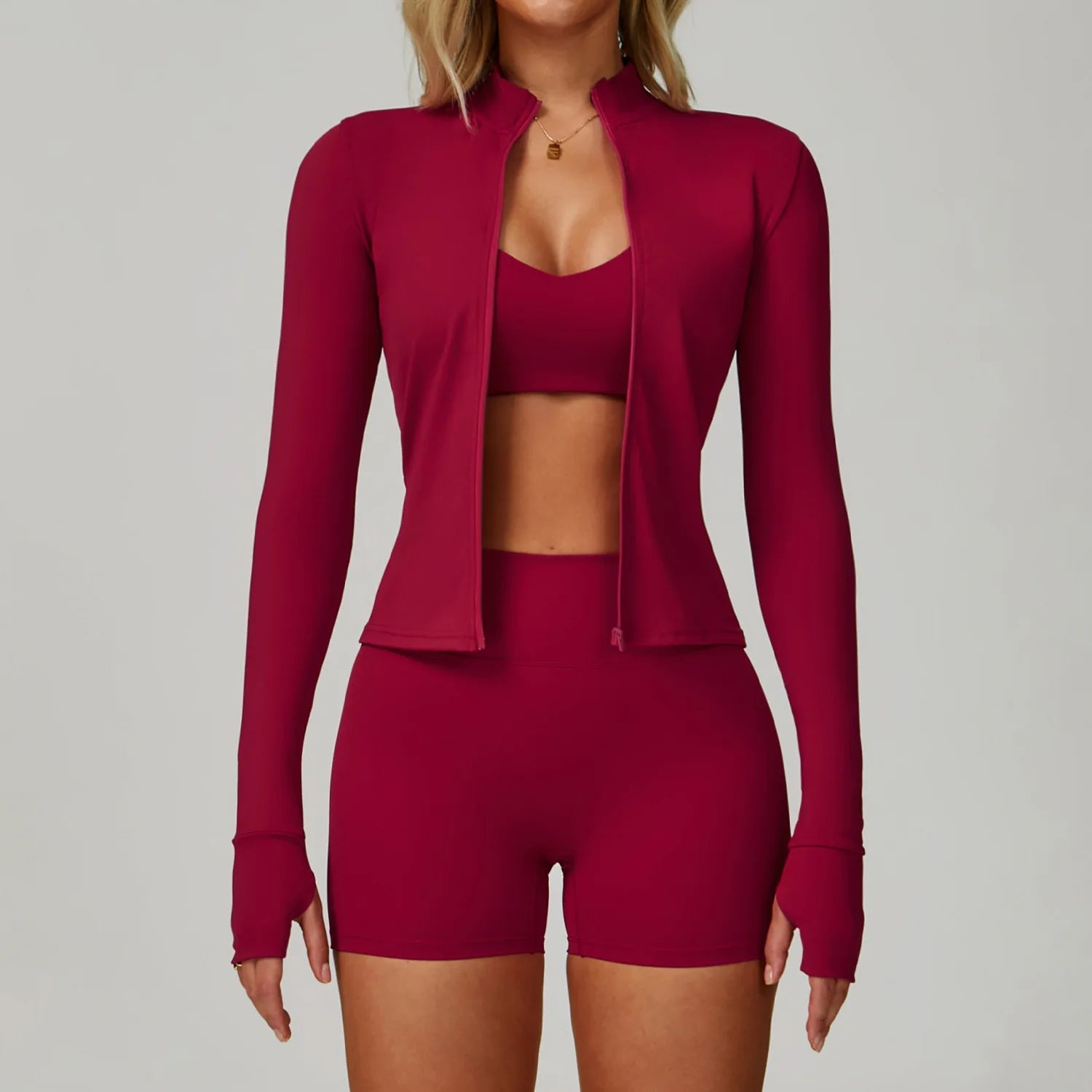 NLW 2-3PCS  Women Fitness Set High Waist