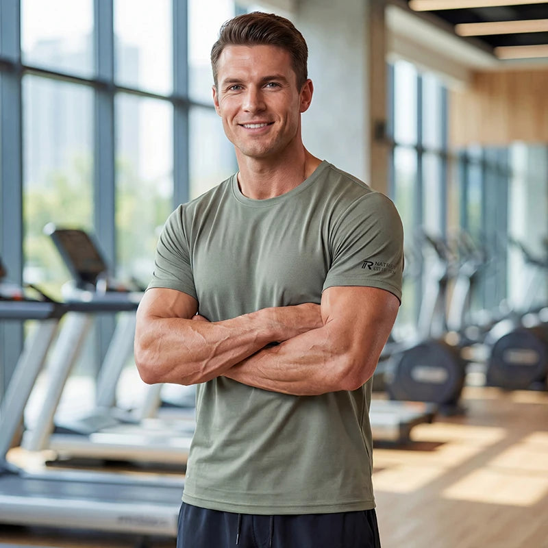NLW Men’s Ice Silk Performance Tee – Ultra-Cool Training Shirt