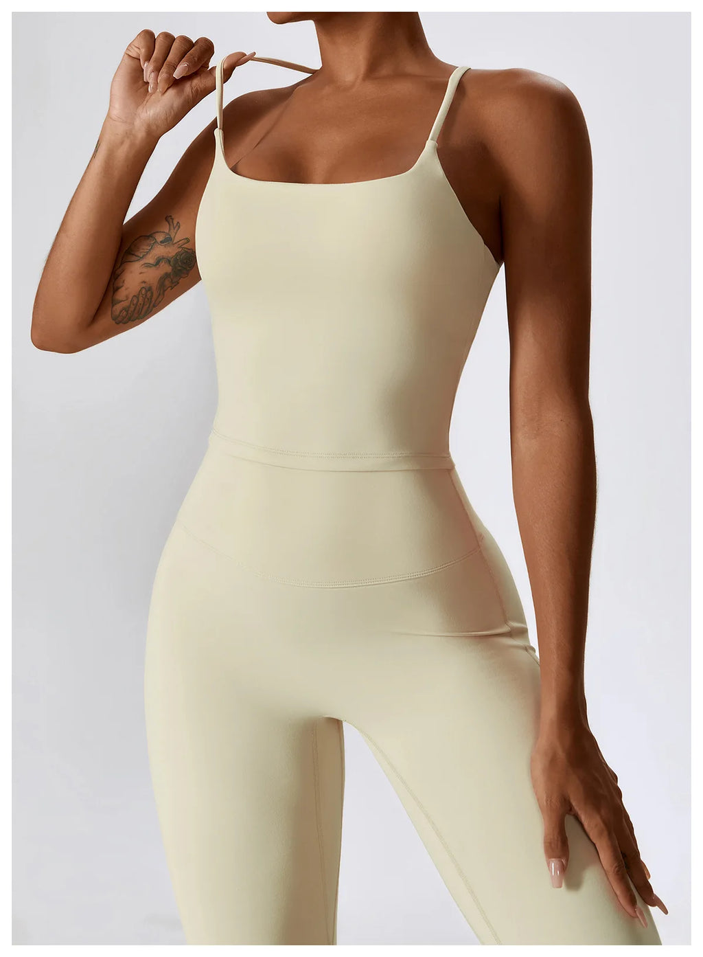 NLW Elite Seamless 2-Piece Yoga Set – High-Performance Compressed Fitness Suit