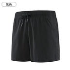 NLW Quick-Dry Summer Sports Shorts – Lightweight Solid Beach Running & Jogging Shorts