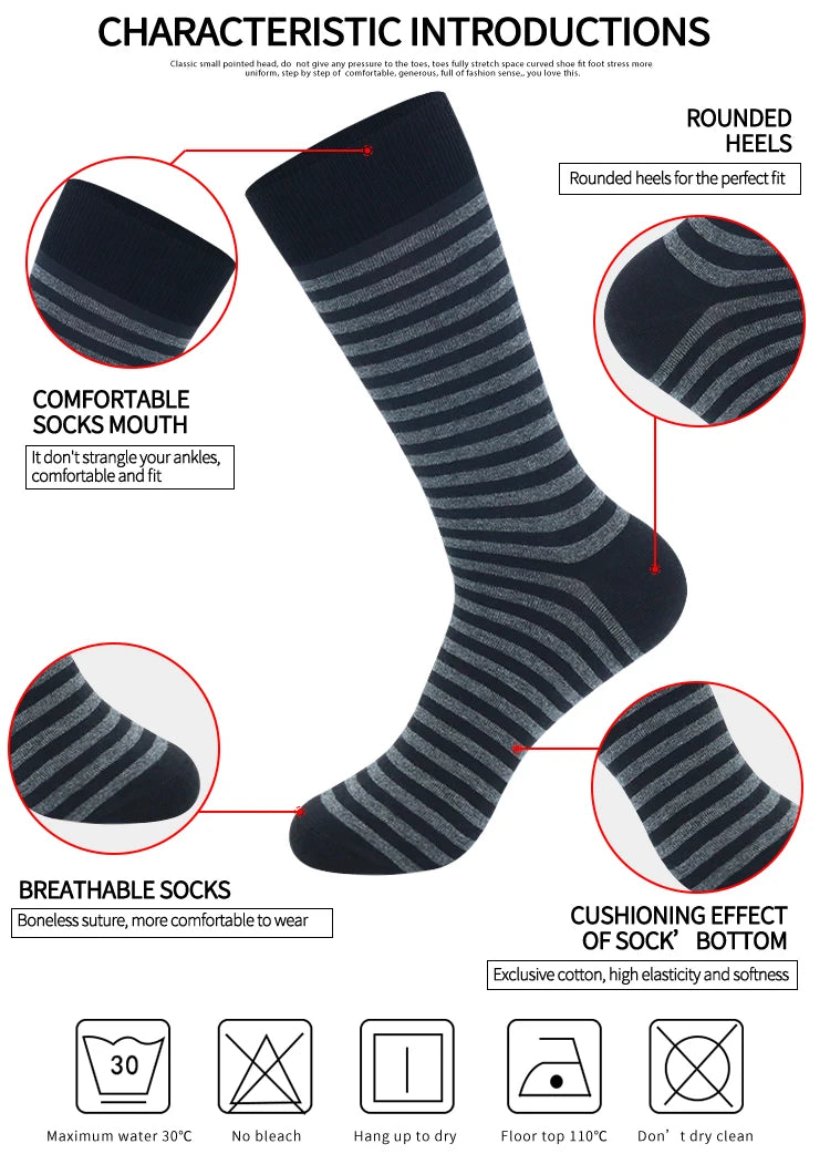 NLW Men's Pure Cotton Knee-High Sports Socks