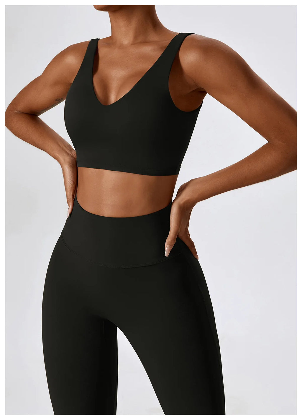NLW Elite Seamless 2-Piece Yoga Set – High-Performance Compressed Fitness Suit