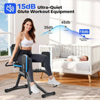 NLW Compact Hip Abductor Machine – 6-Level Glute & Thigh Home Workout Equipment