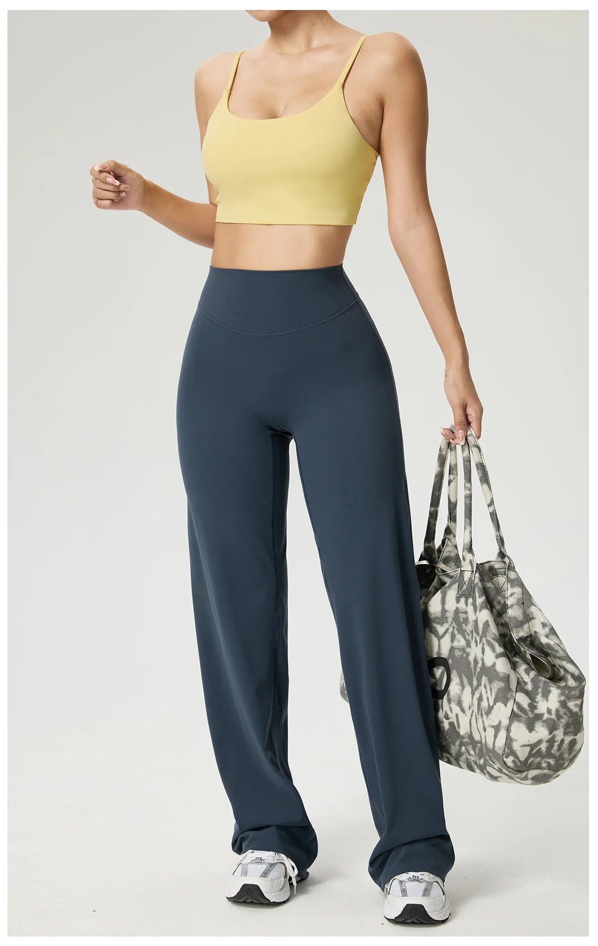 NLW Second-Skin Flared Leggings – Ultra-Elastic High-Waist Studio Yoga Pants
